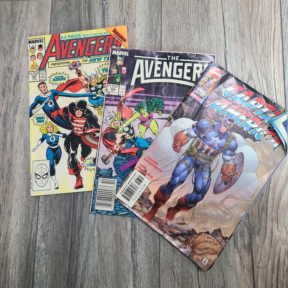 3 Marvel Comic Books, Avengers